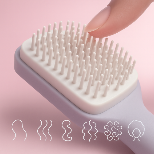 Jetra 4-in-1 Self-Cleaning Hair Brush