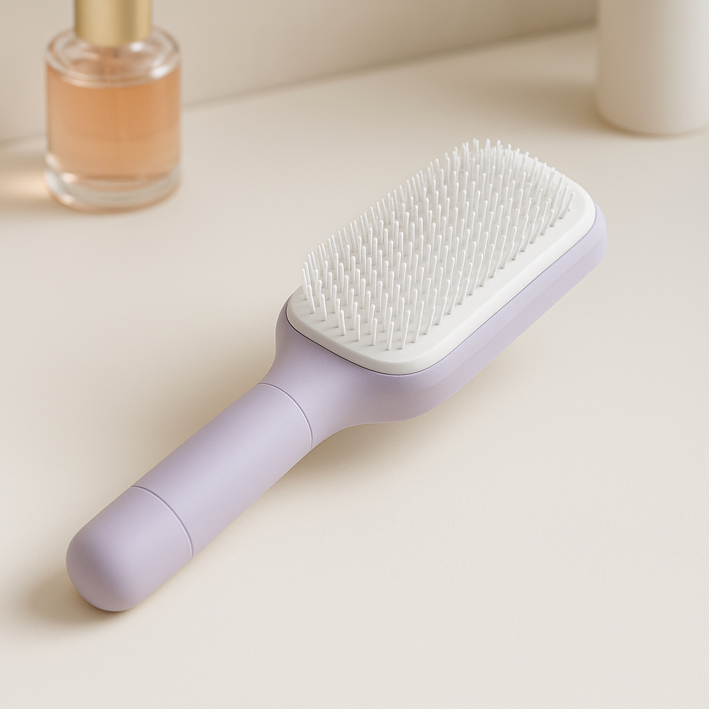 Jetra 4-in-1 Self-Cleaning Hair Brush