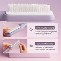 Jetra 4-in-1 Self-Cleaning Hair Brush